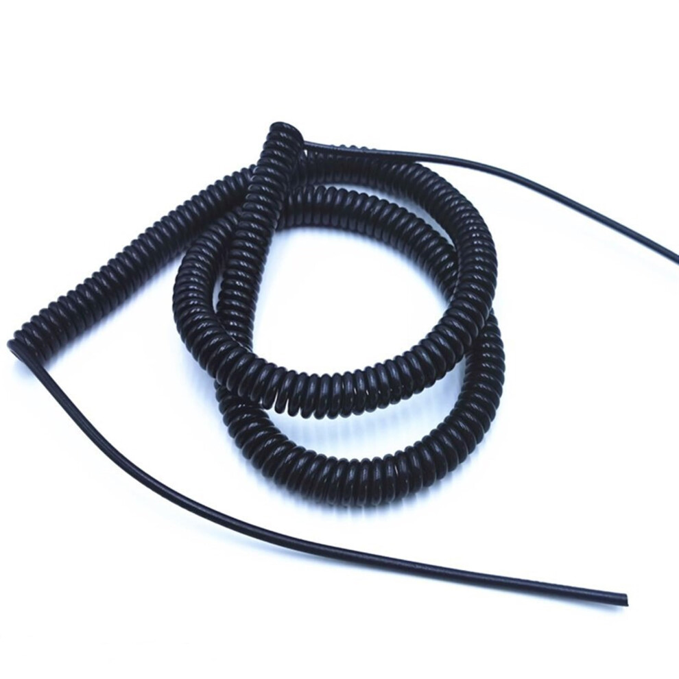 Cable Cord 2-Core Spring Spiral Extension Wire 22Awg 3.7 Meter Stretch 0.2Mm 0.3Mm 0.5Mm 1.0Mm 2.0Mm 6038364750723