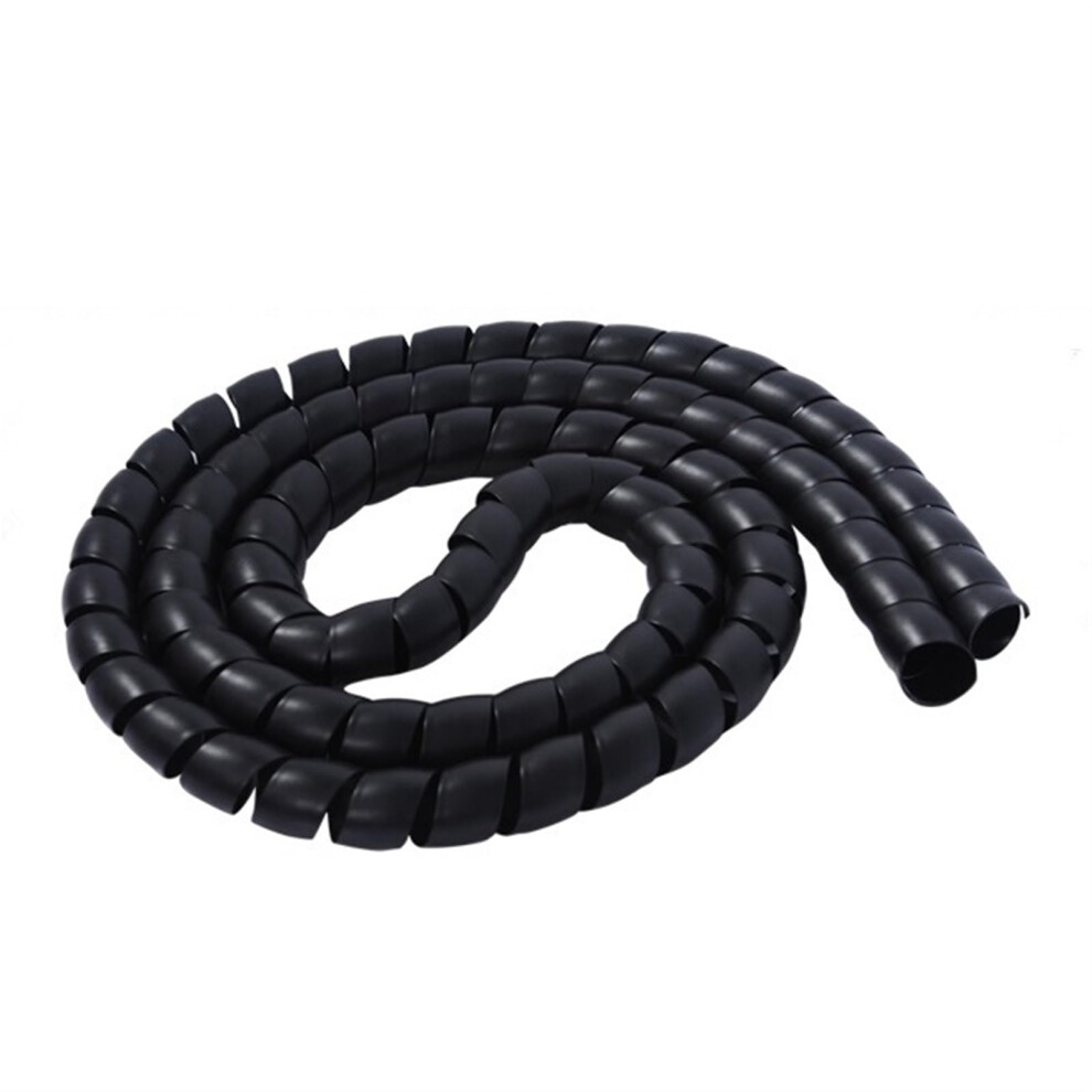 Spiral Wrap 1 Metre Car Washer Trousers Casing Black Flame Retardant Sleeve 10Mm Inside Diameter Hydraulic Hose Cover 6482260116846