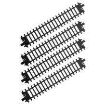 4-Piece Train Track Expansion Set for Model Railroads, Easy Assembly, 24.50x4.30x0.50cm, Enhances Creativity and Motor Skills