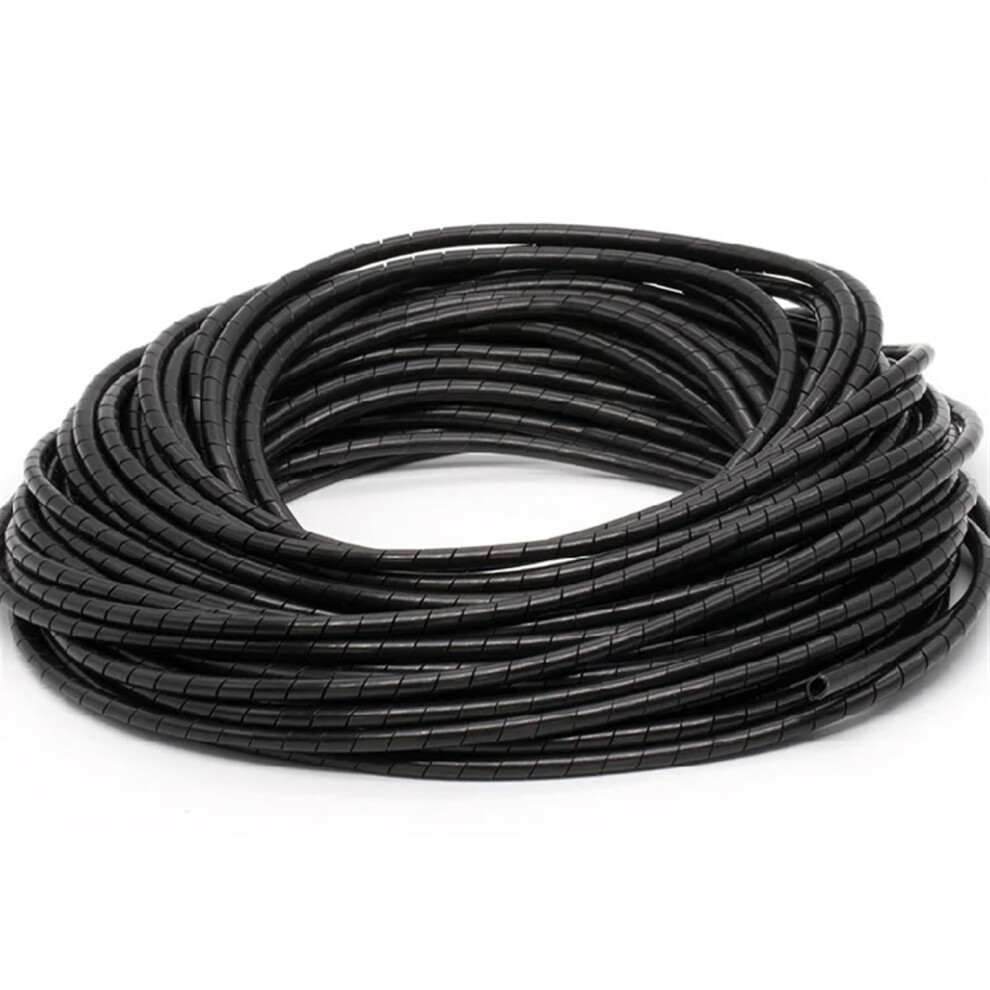 Spiral Wrap 1 Metre Wire Wrap Sheath Tube Black 10Mm Id Pipe Protection For Organizing Computer Lines And Hoses 6038364751393