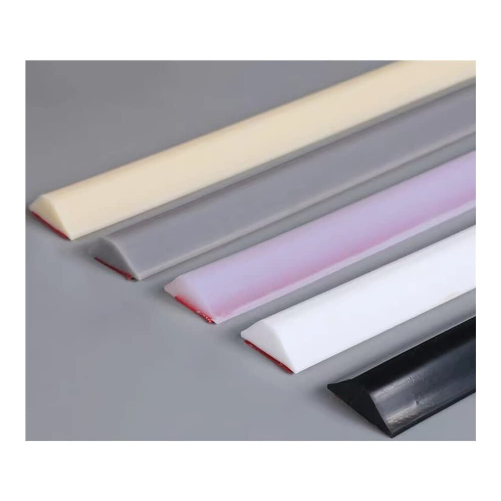 Water Barrier Shower Wall Seal Strip 10M Transparent Silicone Splash Guard Flexible Corner Dam For Wet Areas Colorless 6447073126000