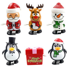 6-Piece Reusable Pull Toy Santa Set, Durable Fun Christmas Decoration for Kids, Promotes Crawling and Playtime Activities