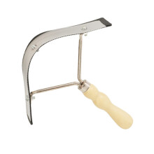 Horse Care Tool Livestock Hair Brush with Wooden Handle and Stainless Steel Teeth for Effective Fur Cleaning and Grooming