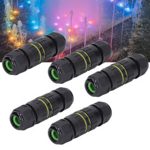 5 Stück Outdoor wasserdichte IP68 elektrische Anschlüsse, 3-Kern, 7-10 mm Durchmesser