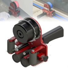 Structured Tape Dispenser with Guide Function, Adjustable Distance 0-50mm for Precise Paper Adhesion, Ideal for Flooring and Detail Tasks