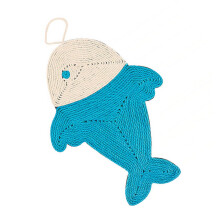 Sisal Cat Scratching Pad Fish Shape Multifunctional Play Mat for Kittens Breathable Comfortable Cat Accessories