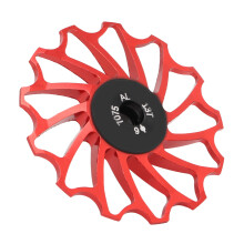 Poulie de dérailleur arrière VTT 13 dents rouge 5 cm métal
