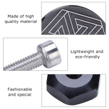Aluminium MTB- & Rennrad-Lenkerendkappe, 15-22,5 mm, Schwarz