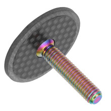 Ultraleichte Carbonfaser-Kopfhörerkappe mit Titanium-Schraube 28,6 mm