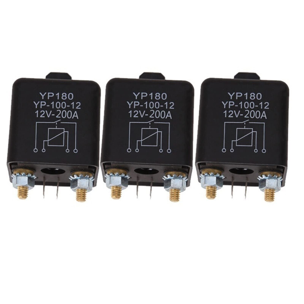 High-Current 4-Pole Auto Relay 12V 200A/100A For Car Truck Engine Continuous Type Normally Open Kfz Relay 6447073127083