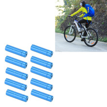 10 Stück Aluminiumlegierung Fahrradschaltzug-Endkappen 4mm Blau für Rennräder MTB Bikes