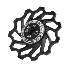 Mountain Bike Hinterradschaltwerk Rad 11T Metall Keramik Führungsrolle Schwarz