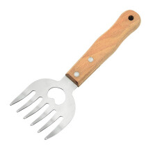 Meat Chopper with Wooden Handle, Heat Resistant BBQ Claws for Pulled Pork, Beef, and Chicken Chopping Tool
