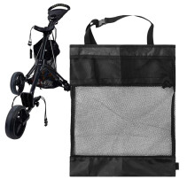 Golf Cart Storage Bag - Lightweight Mesh Push Cart Bag with Net Closure for Back Extension and Easy Access