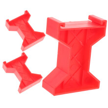 3 Pieces Bridge Pillars Multi-Level Support Risers for Wooden Trains and Car Racing Tracks, Durable and Child-Friendly