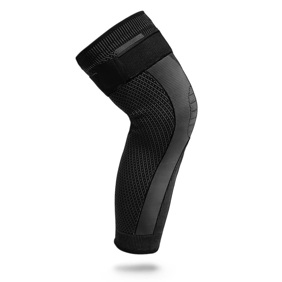 Compression Knee Sleeves Support for Volleyball and Running, Elastic Knee Braces, Black, XL Size, Durable Design-image-OPC-PK5B267-NEW