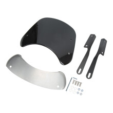 Universeller verstellbarer Motorrad-Windschutzscheibe 7,5 Zoll/9,45 Zoll ABS Metall