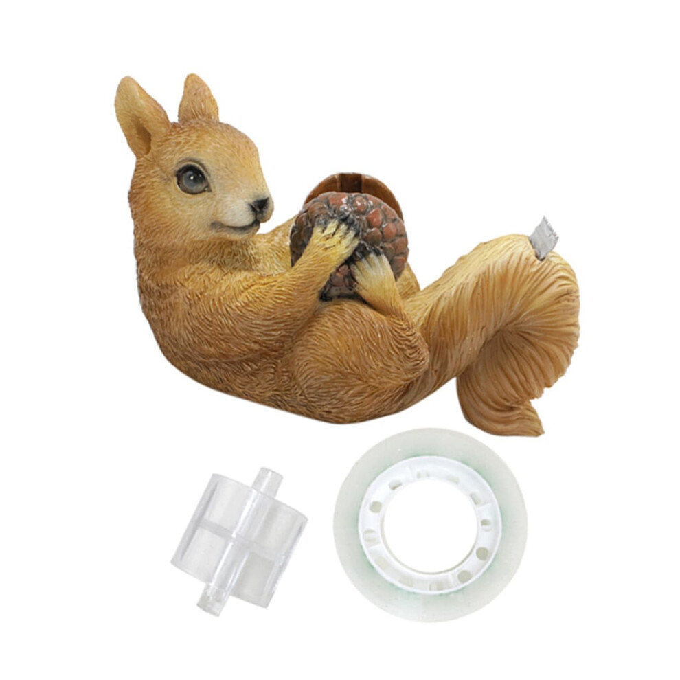 Squirrel Tape Dispenser Desktop Adhesive Tape Holder Resin Office Supply For Animals - Decorative Tape Roll Stand 6482260119113