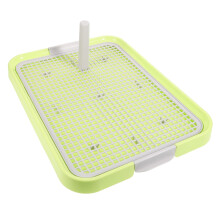 Pet Toilet Tray Mesh Dog Toilet - Light Green Plastic Dog Bowl for Puppies and Small Dogs, Potty Training Supplies