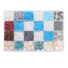 Clay Bead Assortment for Jewelry Making - Bracelet Charms and Necklace Components - Craft Supplies for Students and Artisans