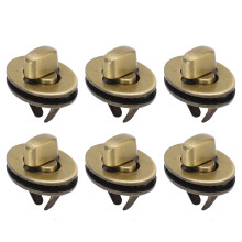 10 Sets Alloy Turn Lock Clasp for DIY Purses and Luggage - 2.3cm x 1.6cm