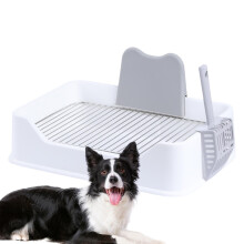 Dog Training Potty, Puppy Toilet with Mesh Design, Indoor Dog Toilet Trainer with Protective Wall, Small Size