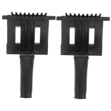 2 x Horse Fur Rake Brush - Anti-Itching Horse Cleaning Tool, Metal Comb with Horsehair for Pet Grooming, Black