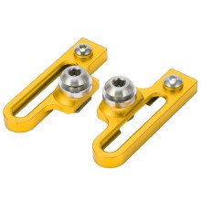 2 Stück Aluminiumlegierung C-Klemme Bremssattelverlängerung für Rennräder, Gold