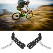 Aluminum Bike Brake Handle Pair for Brompton 3sixty Mountain Bike Silver Finish