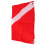 Bandera de buceo 50x35cm rectangular rojo/blanco poliéster 10