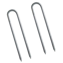 U-Shaped Stakes 2-Pack, Heavy-Duty Trampoline Pegs for Garden Camping, Durable Tent Securing and Outdoor Use