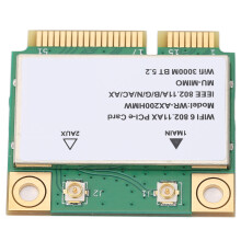 Carte WiFi 6 à double bande 2974M 2,4 GHz/5 GHz MU-MIMO Mini PCIe pour ordinateur portable