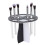 14 Holes Makeup Brush Drying Rack, Detachable, Black/White 15