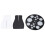 14 Holes Makeup Brush Drying Rack, Detachable, Black/White 2