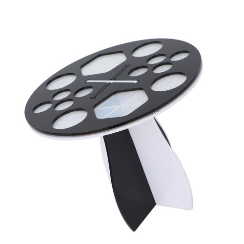 14 Holes Makeup Brush Drying Rack, Detachable, Black/White
