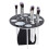 14 Holes Makeup Brush Drying Rack, Detachable, Black/White 3