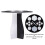 14 Holes Makeup Brush Drying Rack, Detachable, Black/White 6