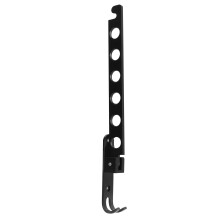 Percha plegable para ropa 6 agujeros 31x14.5 cm negro