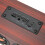 Enceinte rétro Bluetooth 1500 mAh compacte, grain de bois rouge 9