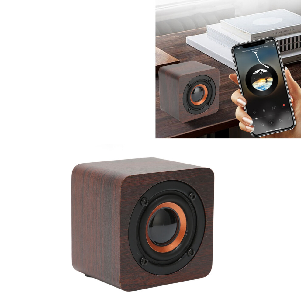 Retro Walnut Bluetooth Speaker, 1200Mah, 77X59x77mm 9451344719034