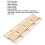 4 Set Alloy Side Release Buckles for Backpack Luggage 4.2x6cm 7