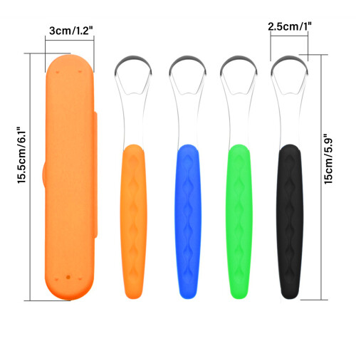 Grattoir à langue 0,9 oz, 15  2,5 cm, Double-face Multi 1