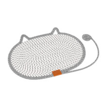 Cat Scratching Toy Mat and Furniture Protector for Kittens, Grey 60x40 cm, Durable Fabric, Indoor Use