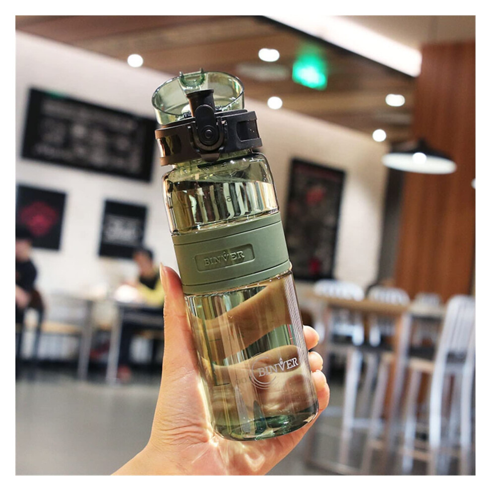 Sports Water Bottles 500 ml Multicoloured Plastic Bottle for Gym Travel Outdoor Use Green Drinkware-image-OPC-PK5B8BD-NEW