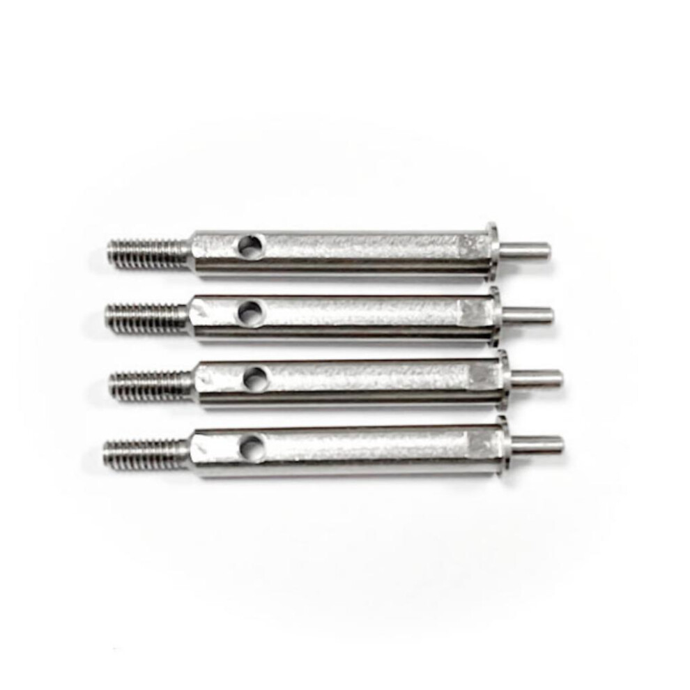 (Silver) 4x Reinforced Wheel Axle For Axial 1/24 SCX24 RC Car Accessories RC-image-OPC-PK5B8SM-NEW