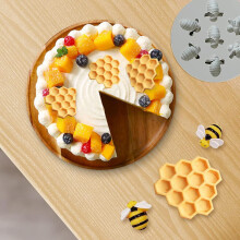 Cake Decor Silikonform Honigwabenbienenwabe Backform für Cupcakes Süßigkeiten 21,6 cm