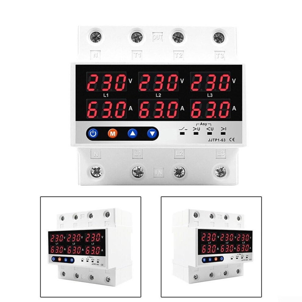 Digital Display Surge Protection Device 100A For Industrial Applications - Reliable Over/Under Voltage Protection 6482260120959