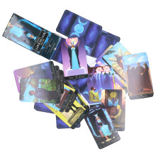 78 Decks Silberzauber-Tarot mit beschichtetem Papier, Prognosekarten-Deck