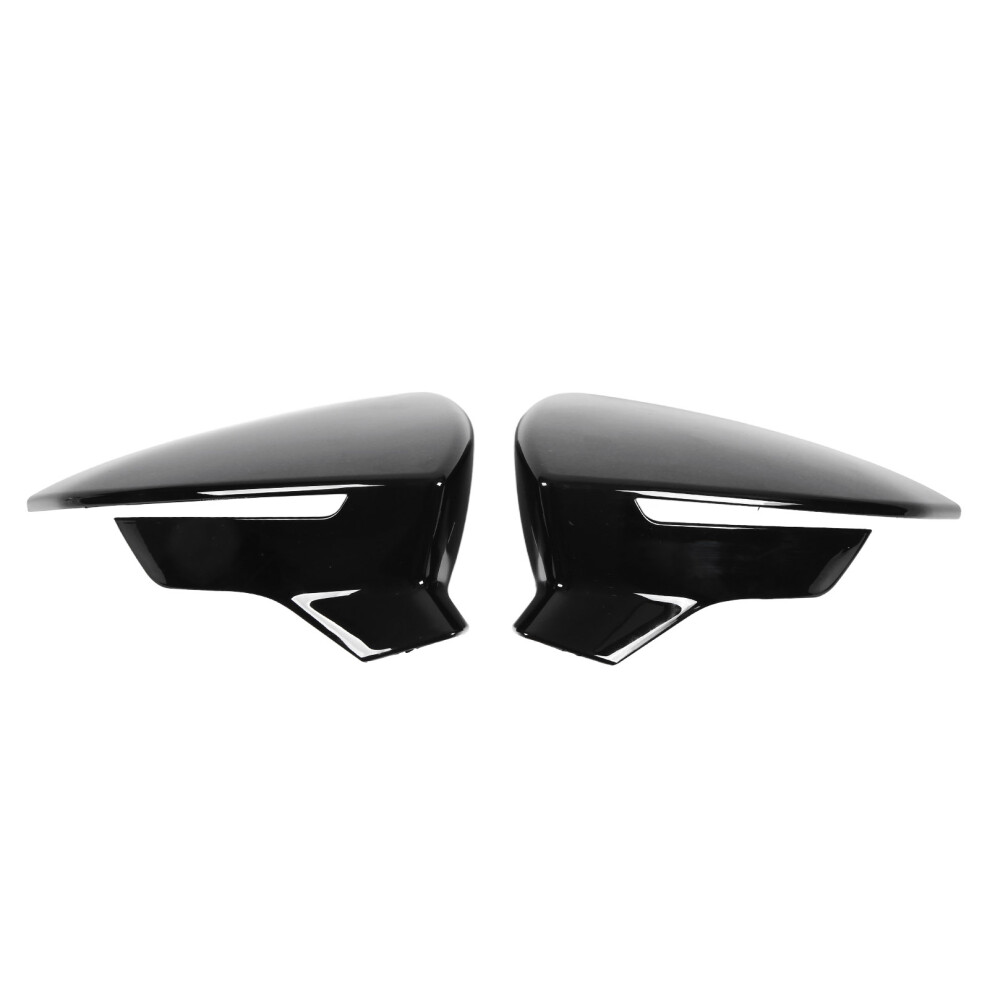 Seat Leon Mk3 5F Rear View Mirror Cover Set For Fr Cupra Glossy Black 4941344726019