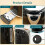 Homcom (Black) HOMCOM 1.7L 3000W Kettle and 2 Slice Toaster with Keep Warm Memory Function 8